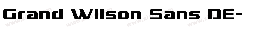 Grand Wilson Sans DE字体转换